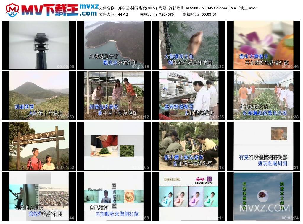 郑中基-港玩港食(MTV)_粤语_流行歌曲_MA508539